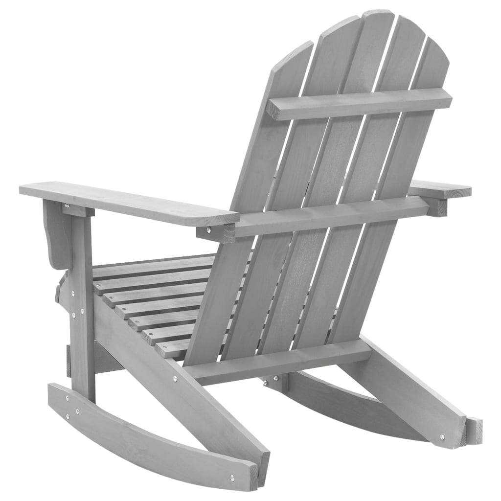 Garden Rocking Chair Wood Grey