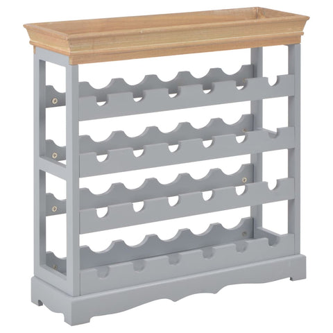 Wine Cabinet Grey MDF