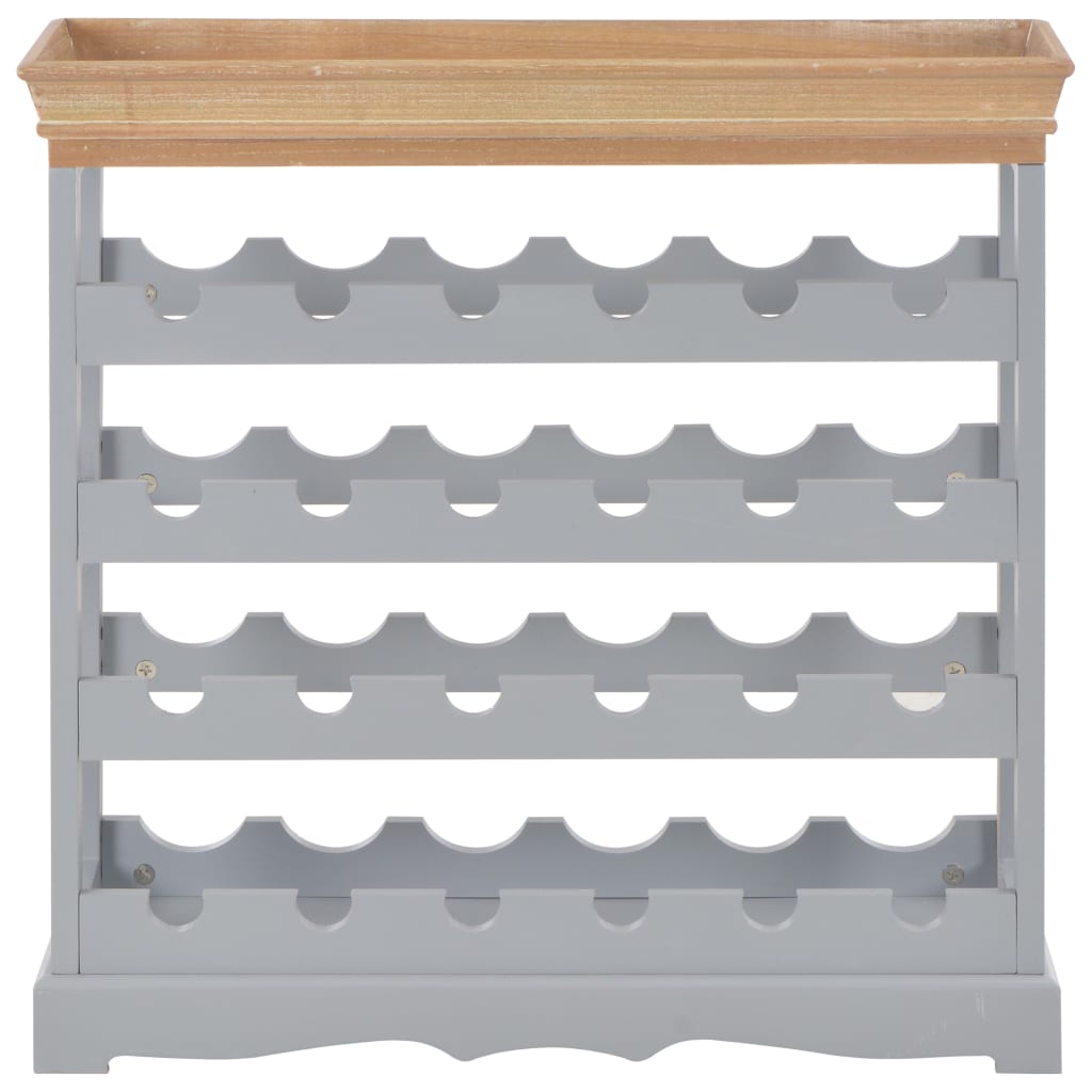 Wine Cabinet Grey MDF