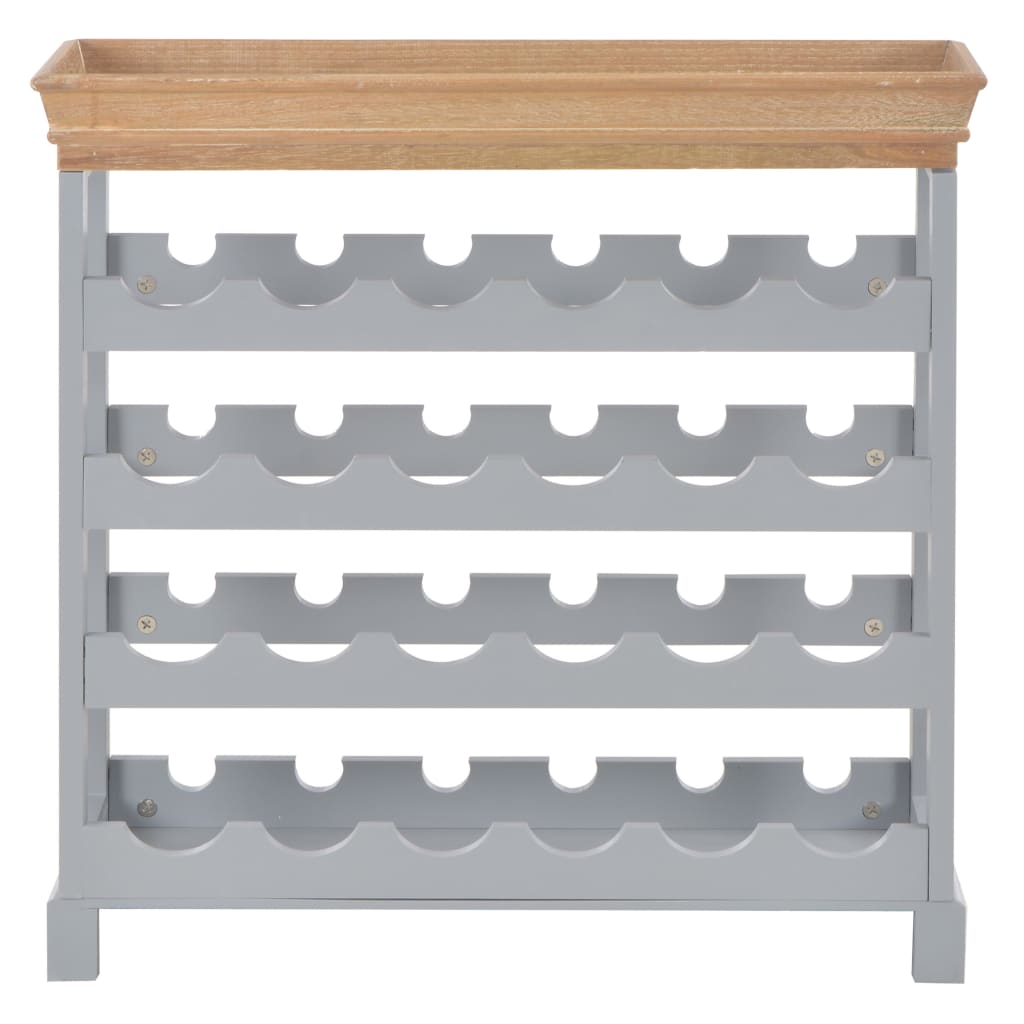 Wine Cabinet Grey MDF