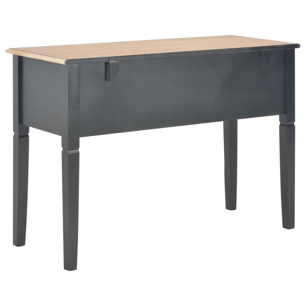 Writing Desk Black Wood