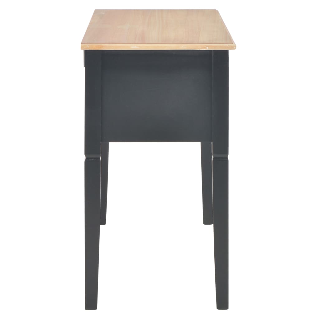 Writing Desk Black Wood