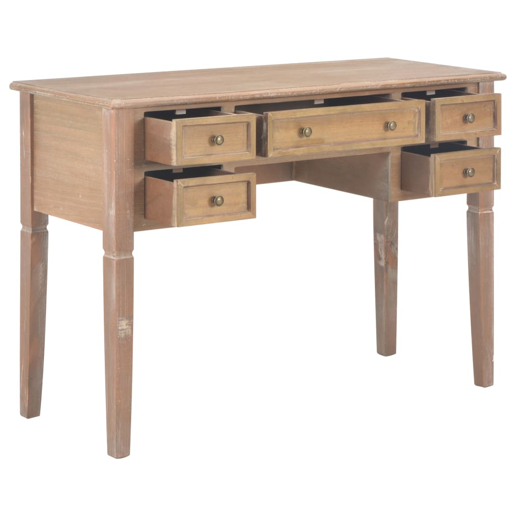 Writing Desk Brown Wood