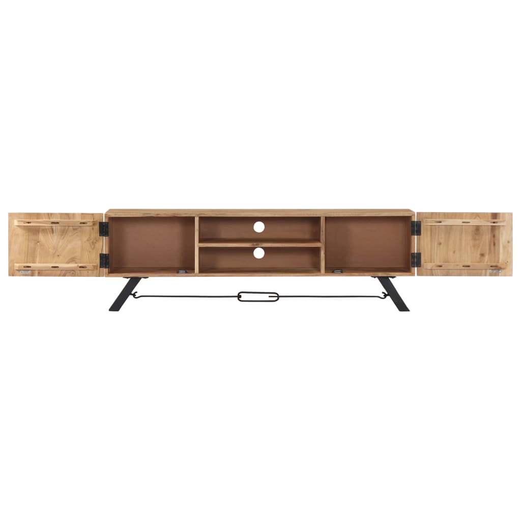 TV Cabinet 2 Doors -Solid Acacia Wood