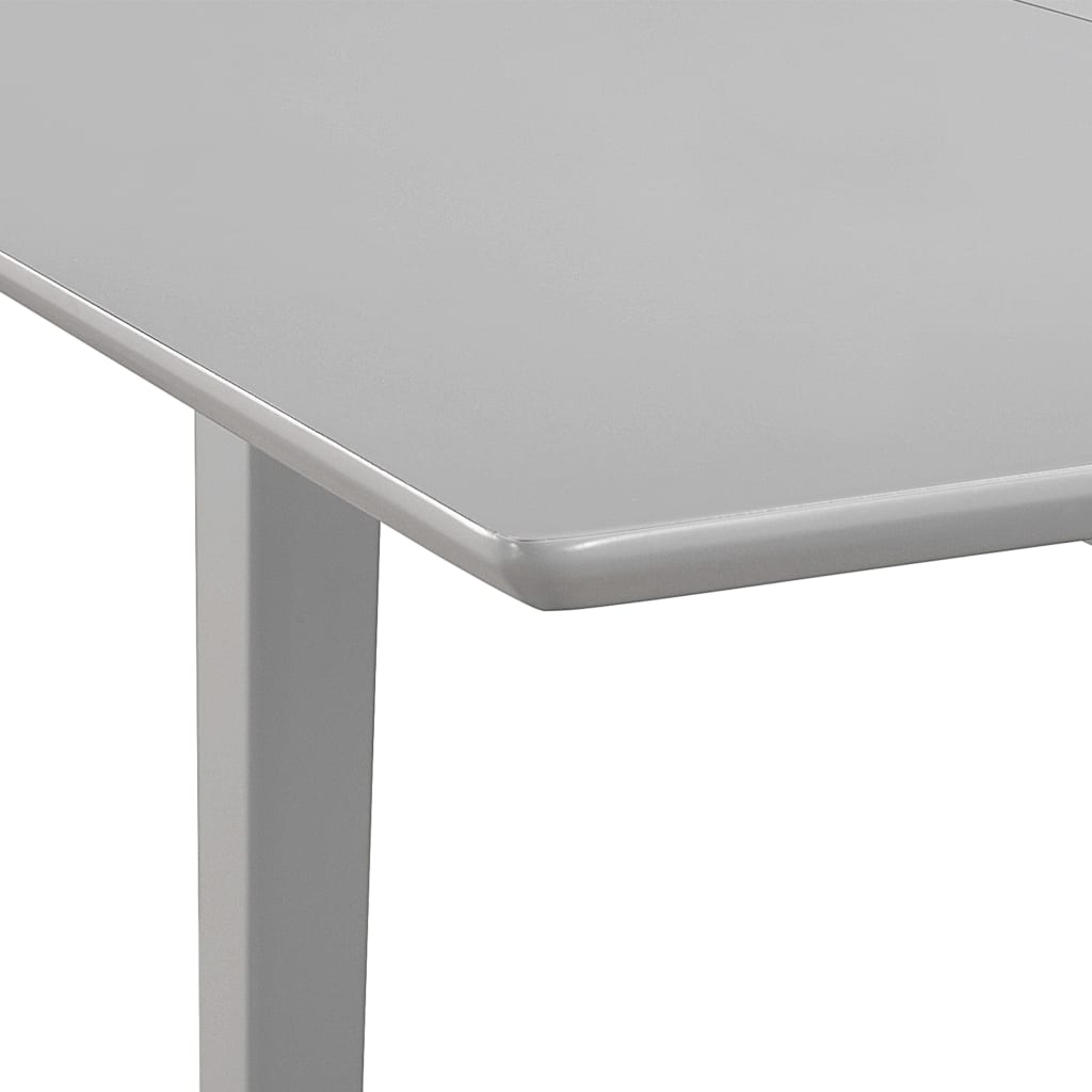 Etendable Dining Table Grey MDF