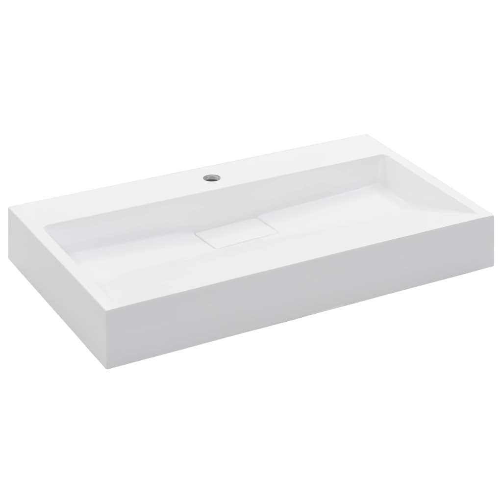 Wash Basin  Mineral Cast/Marble Cast , White