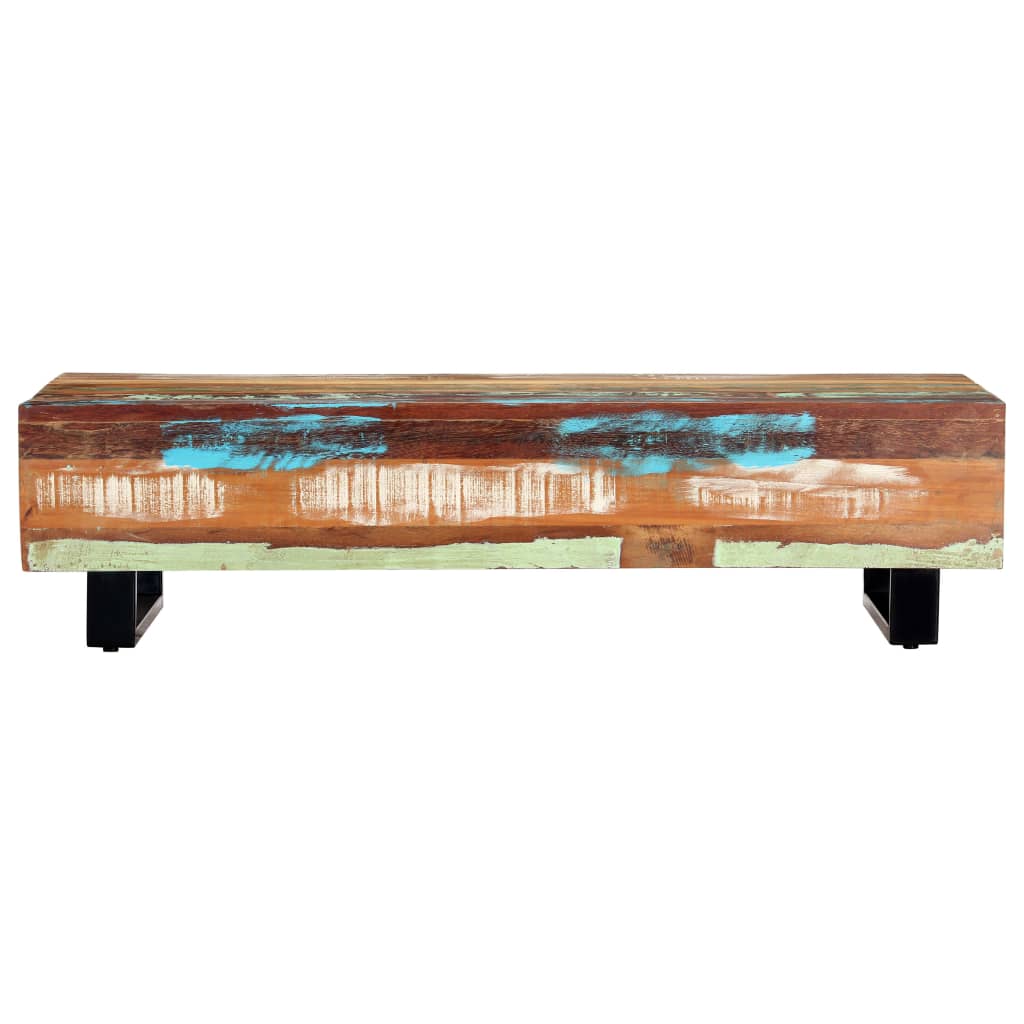 Coffee Table  Solid Reclaimed Wood and Steel