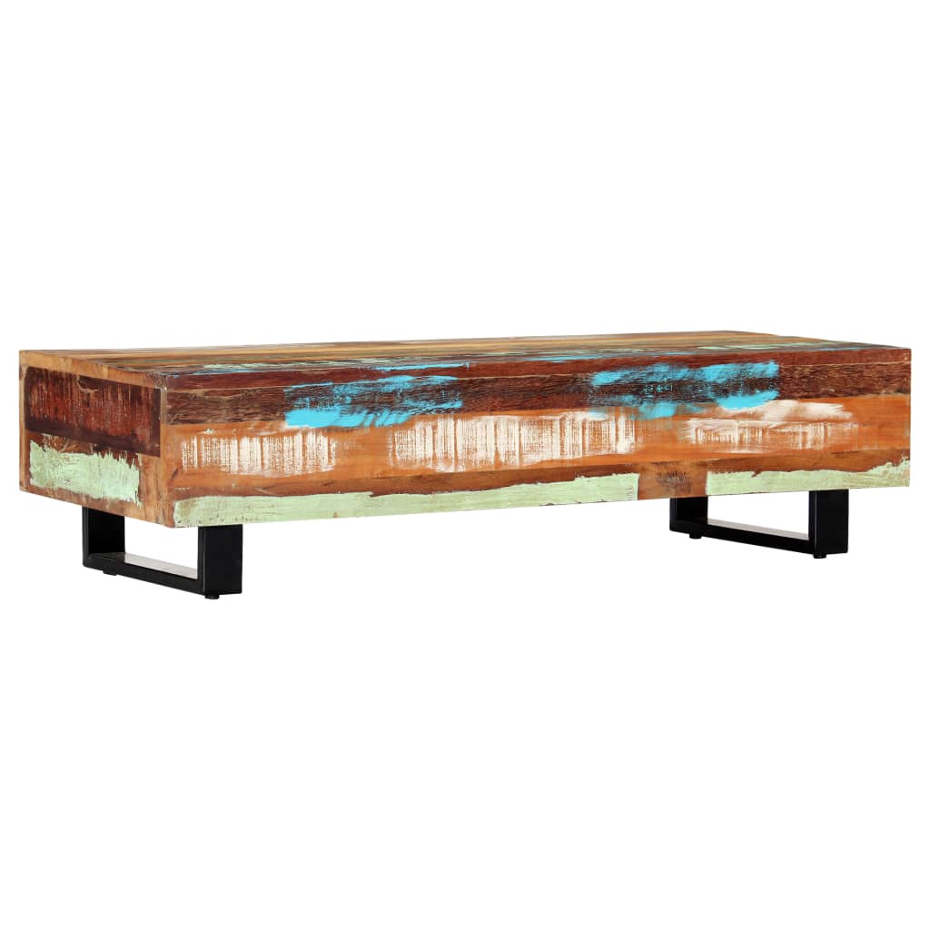 Coffee Table  Solid Reclaimed Wood and Steel