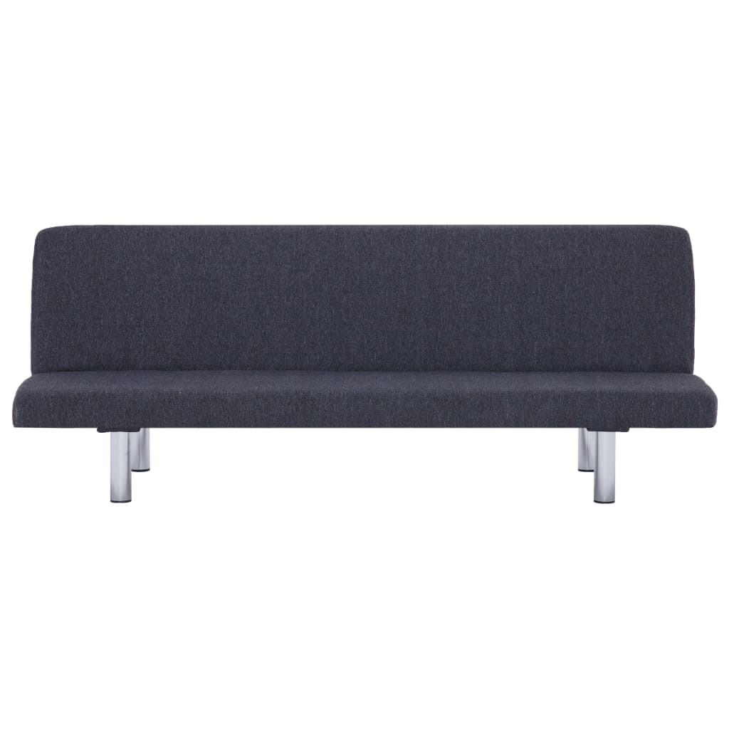 Sofa Bed Dark Grey Polyester