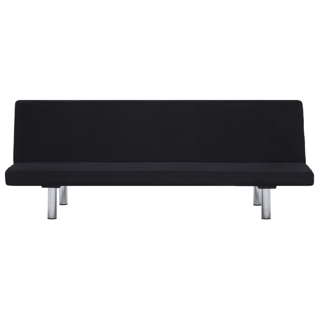 Sofa Bed Black Polyester