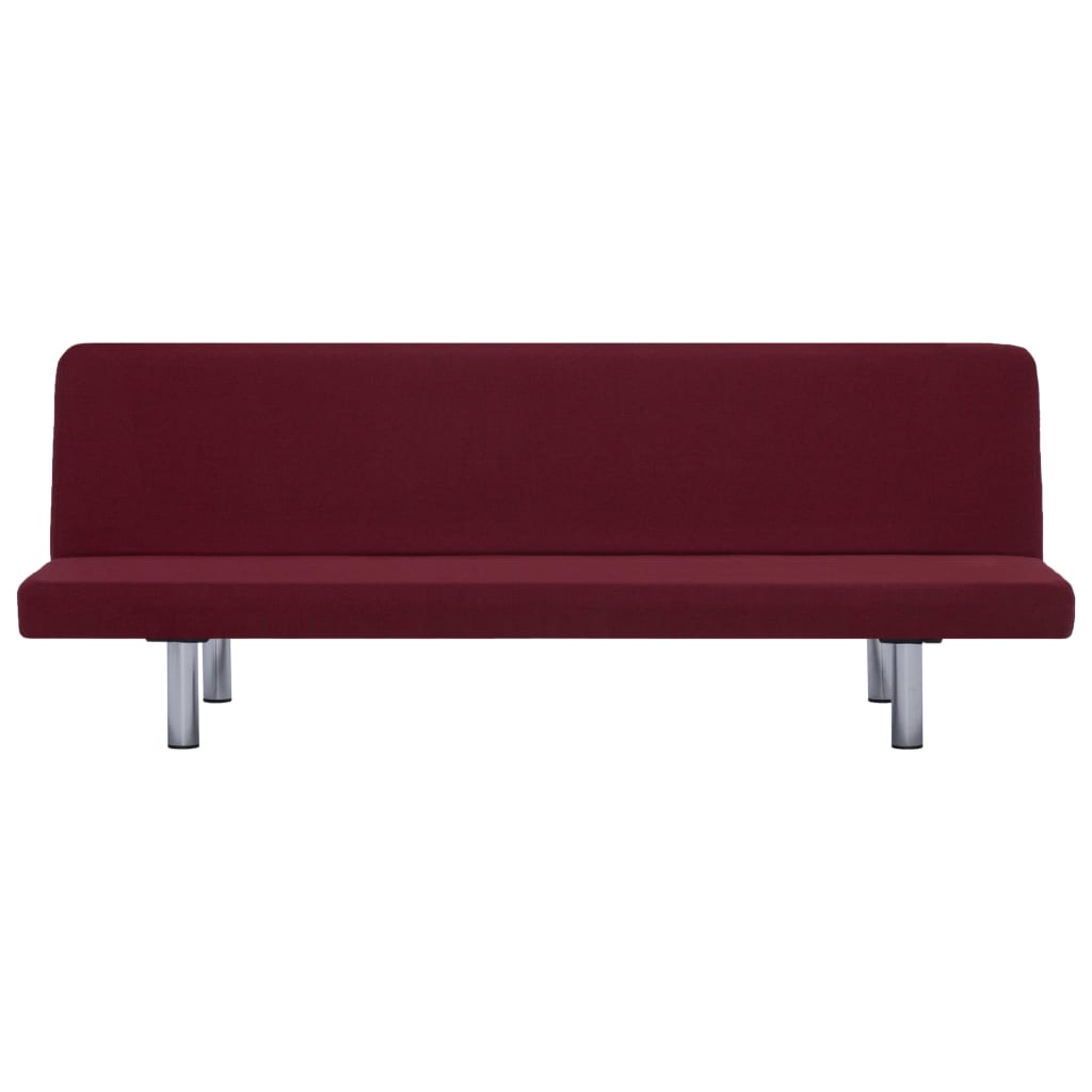 Sofa Bed Wine Red Polyester