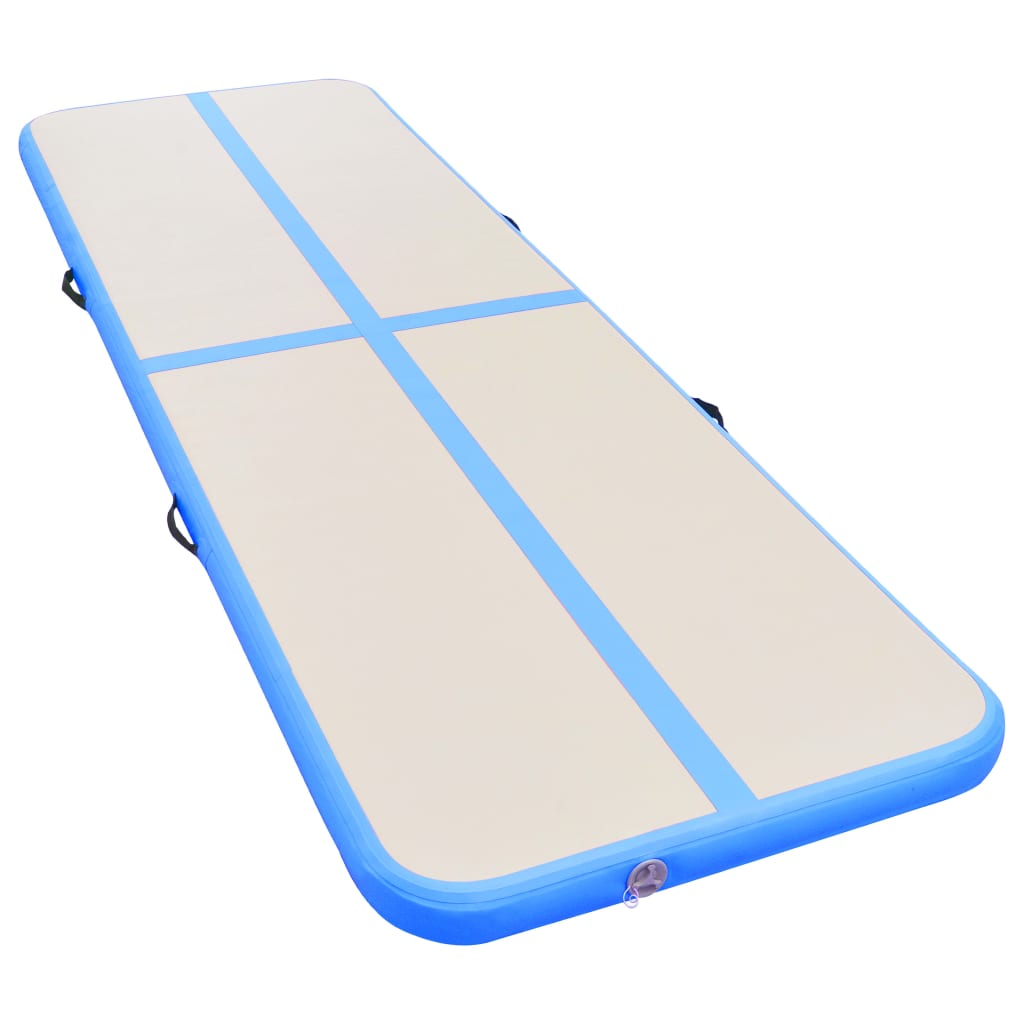 Inflatable Gymnastics Mat with Pump PVC Blue