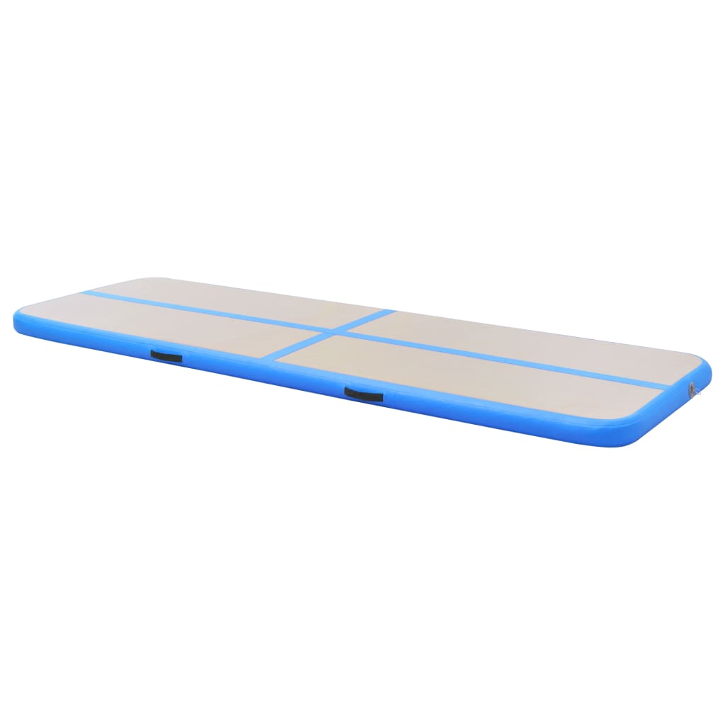 Inflatable Gymnastics Mat with Pump PVC Blue