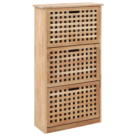 Shoe Storage Cabinet Solid Walnut Wood