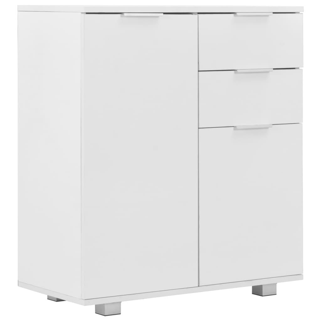 Sideboard High Gloss White Chipboard