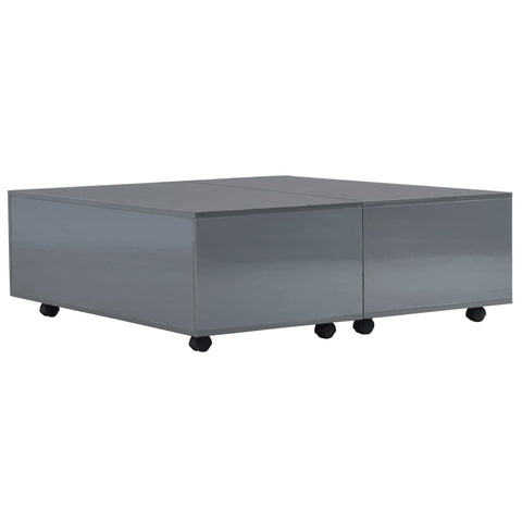 Coffee Table High Gloss -Grey