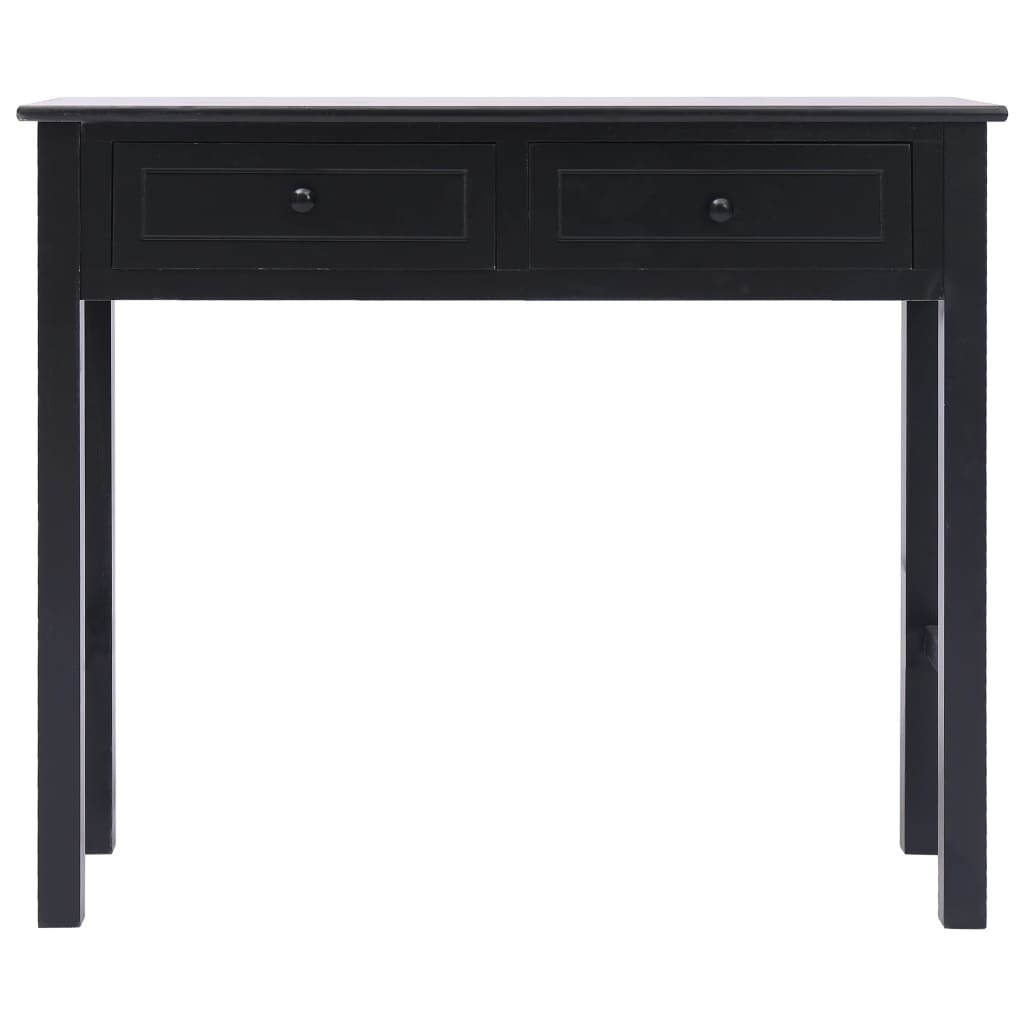 Console Table Black Wood