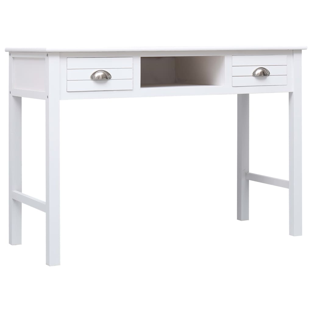 Writing Desk Paulownia wood White