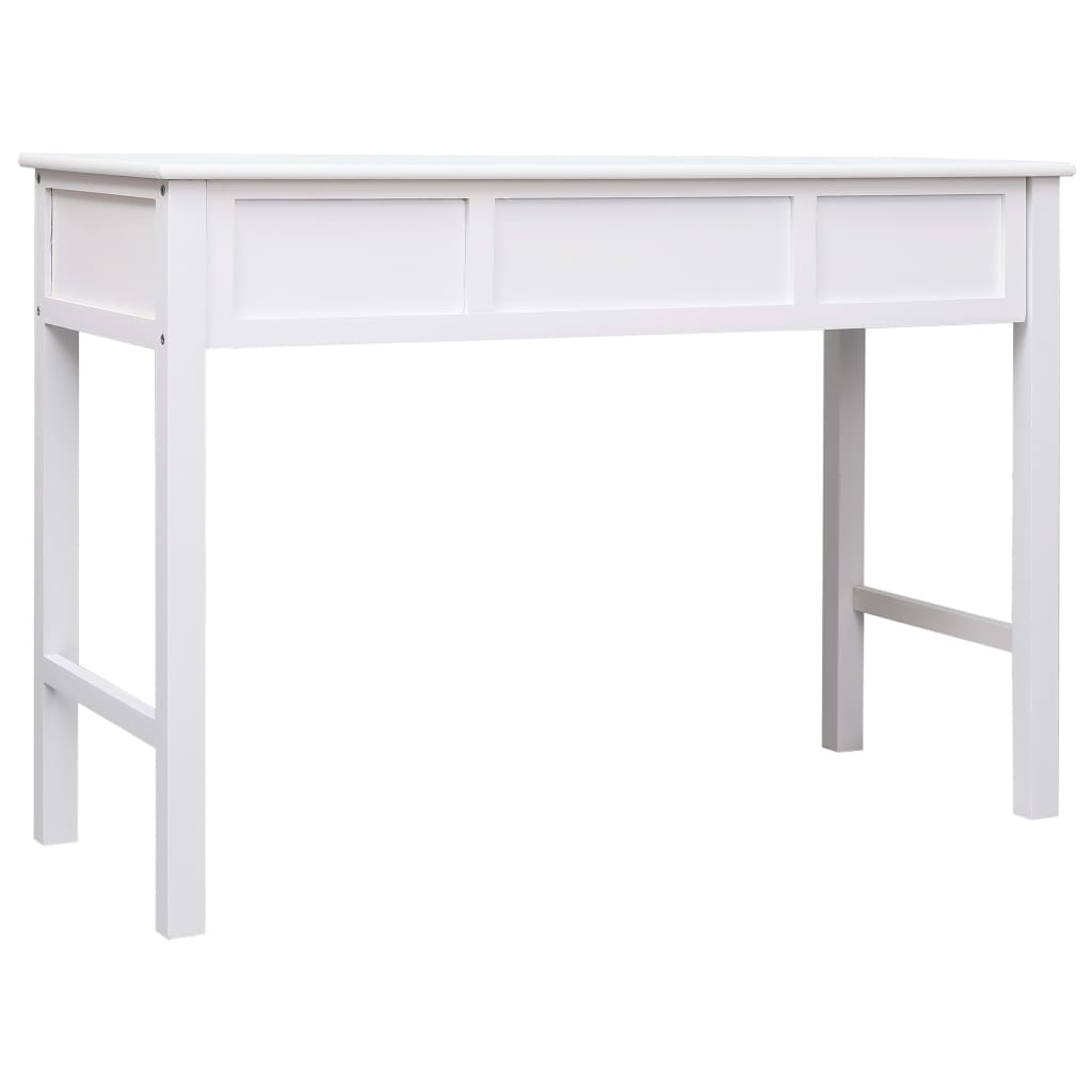 Writing Desk Paulownia wood White