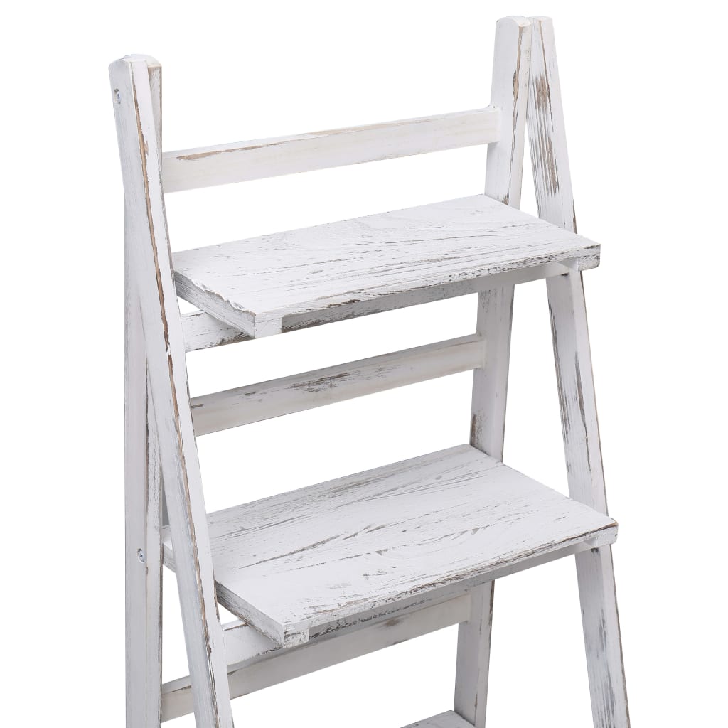 4-Tier Plant Stand White