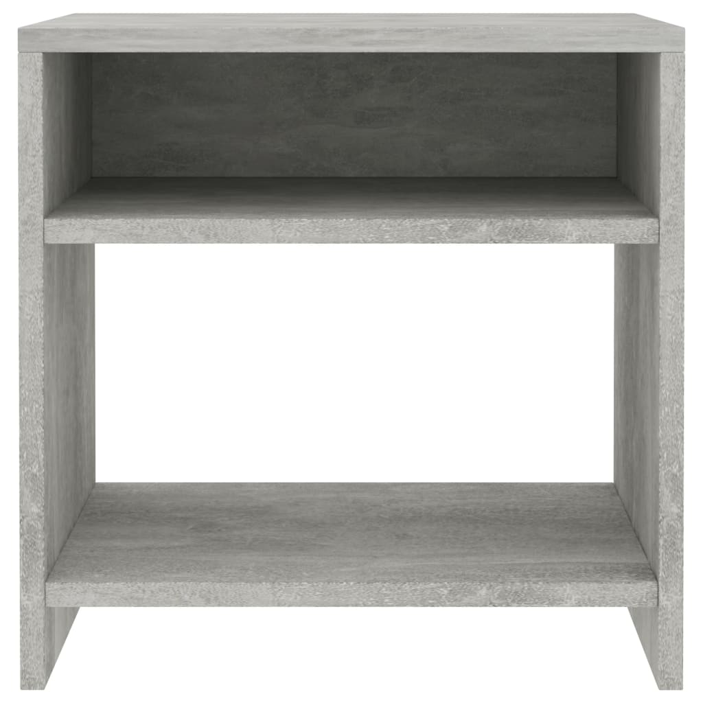 Bedside Cabinets 2 pcs Concrete Grey Chipboard