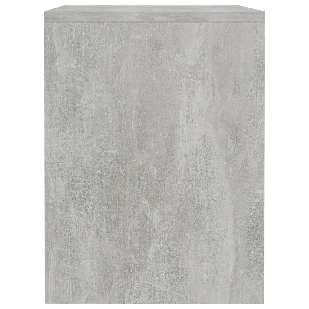 Bedside Cabinets 2 pcs Concrete Grey Chipboard