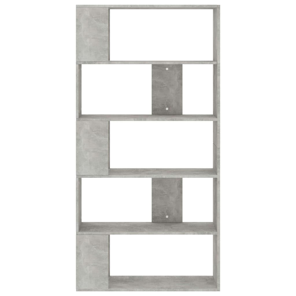 Book Cabinet/Room  Divider Concrete Grey Chipboard