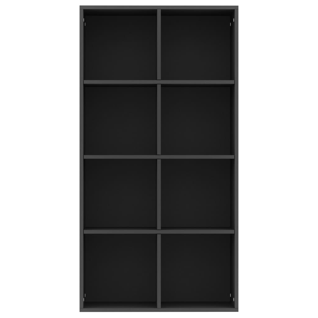 Book Cabinet/Sideboard Black Chipboard