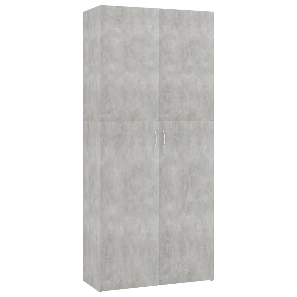 Shoe Cabinet Concrete Grey Chipboard