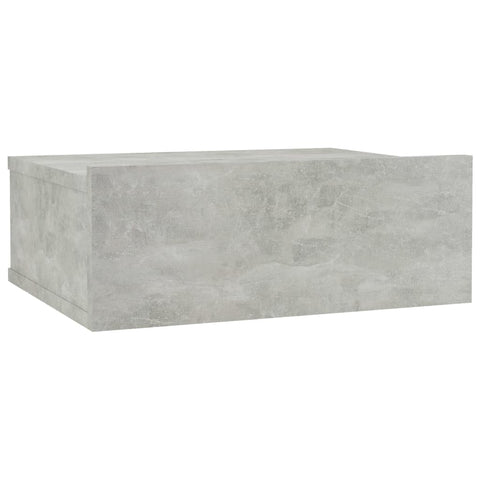 Floating Nightstand Concrete Grey Chipboard