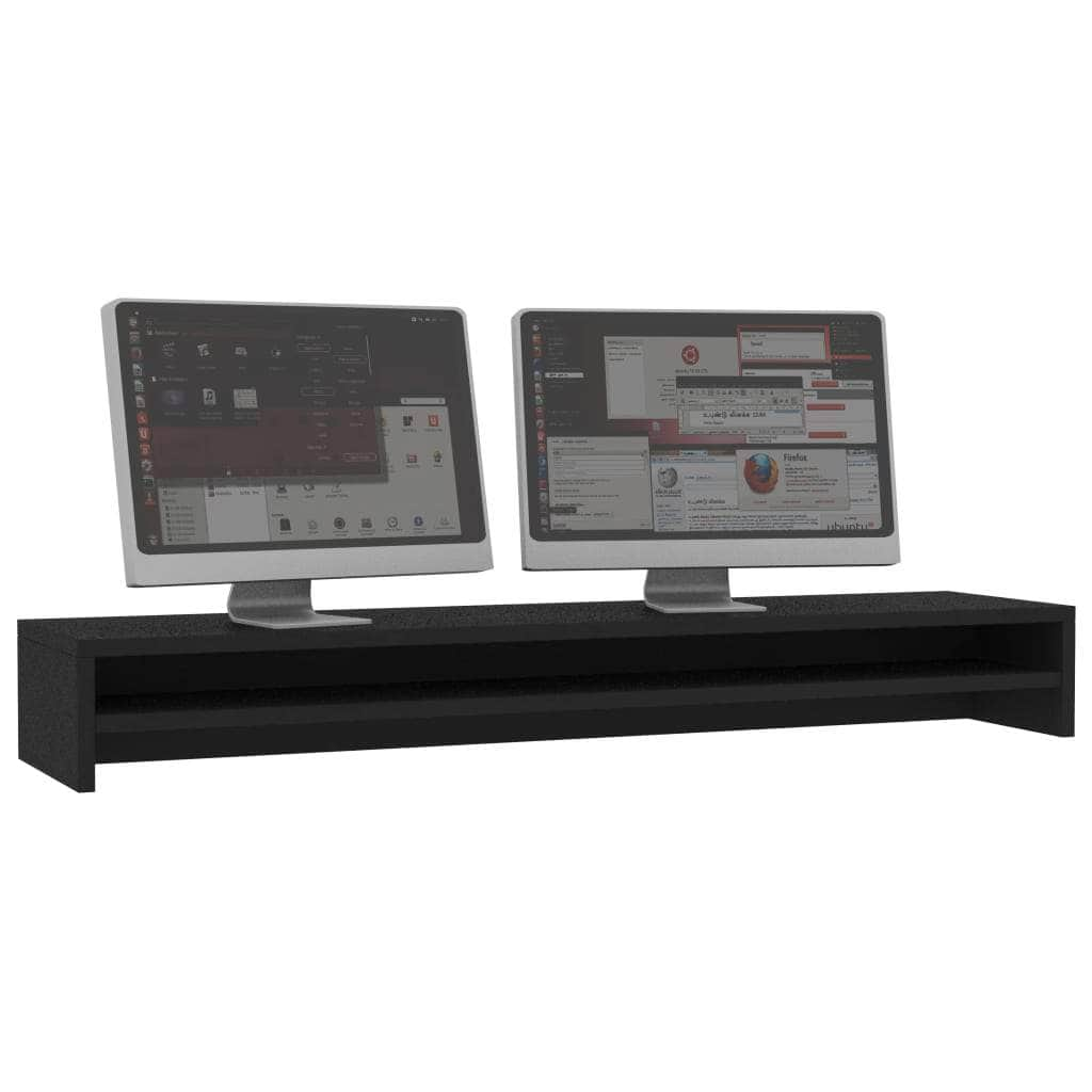 Monitor  Stand Black Chipboard