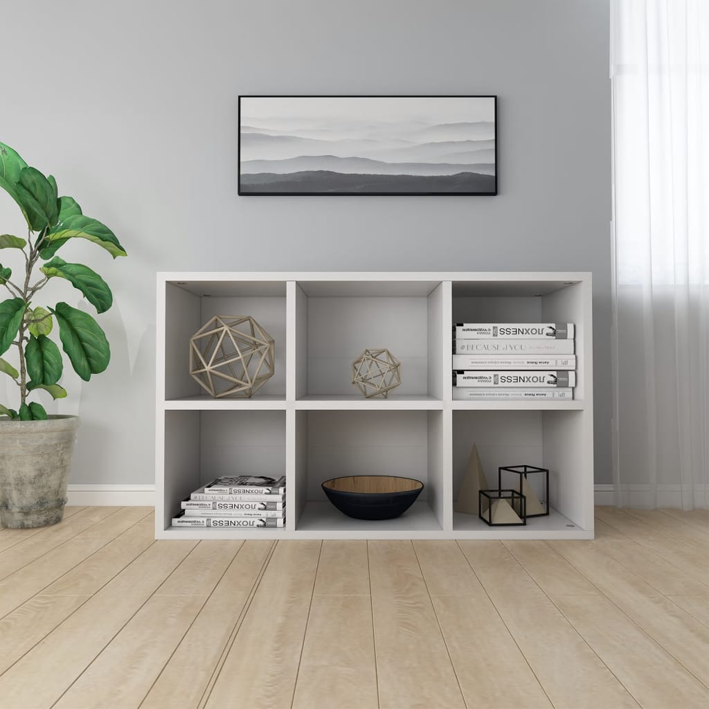 Book Cabinet/ Sideboard  White Chipboard