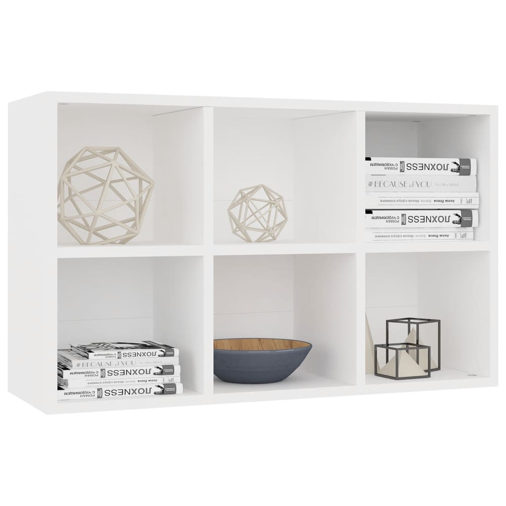 Book Cabinet/ Sideboard  White Chipboard