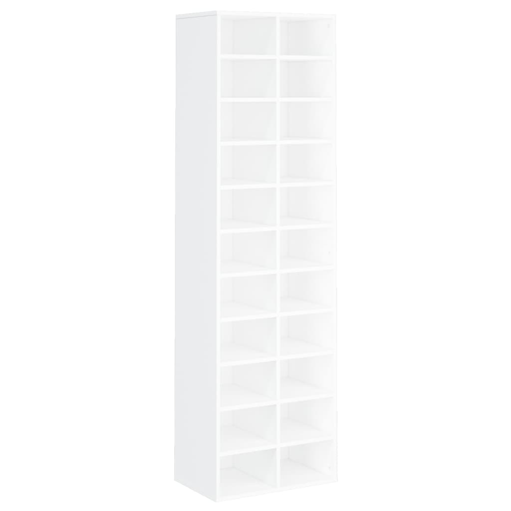 Shoe Cabinet White  Chipboard