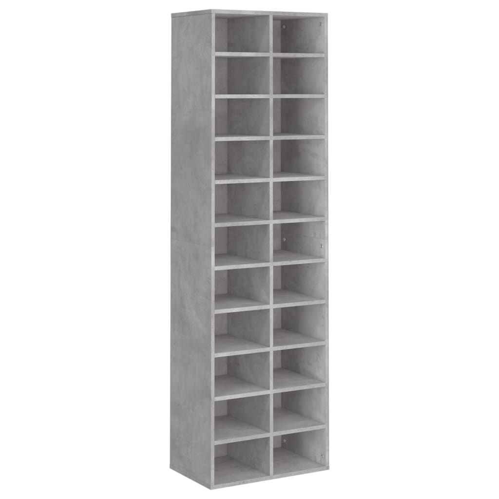 Shoe Cabinet  Concrete Grey Chipboard