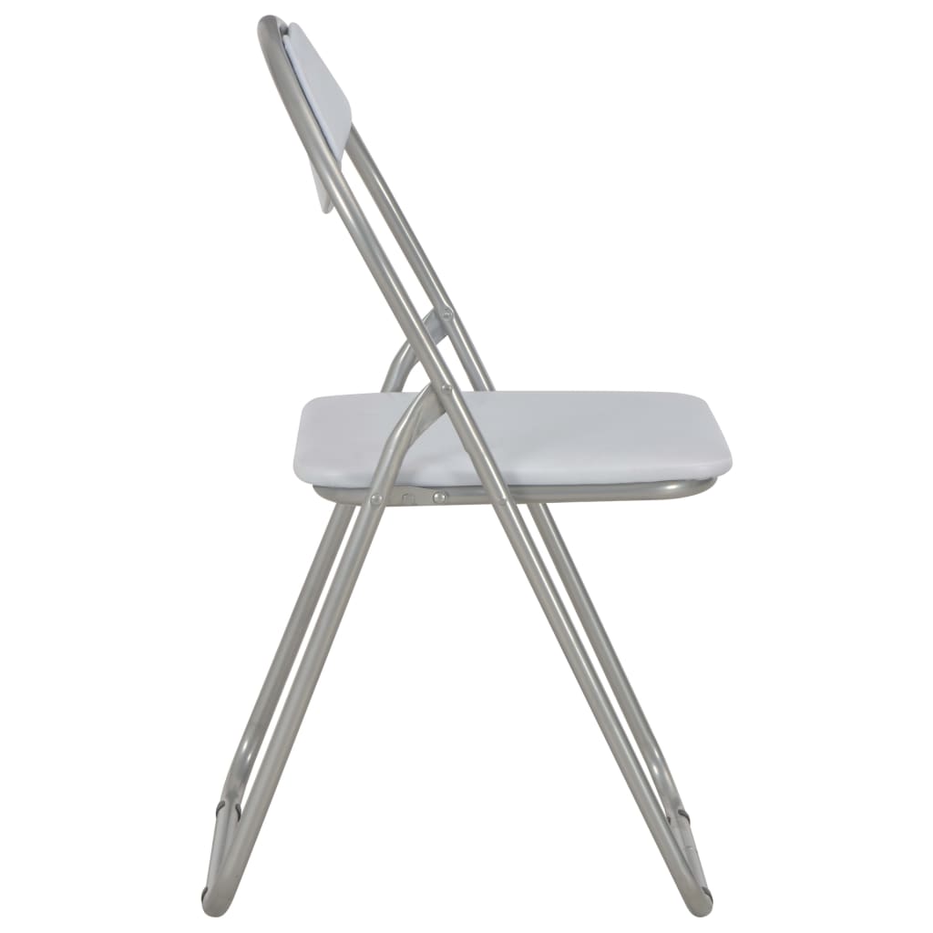 Folding Dining Chairs 6 pcs White