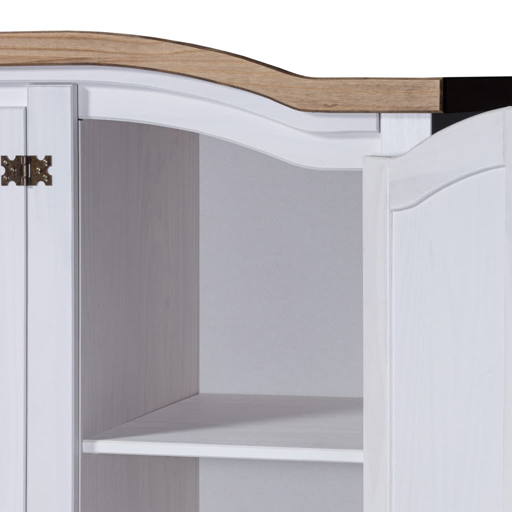 Wardrobe Mexican Pine Corona Range 3 Doors White