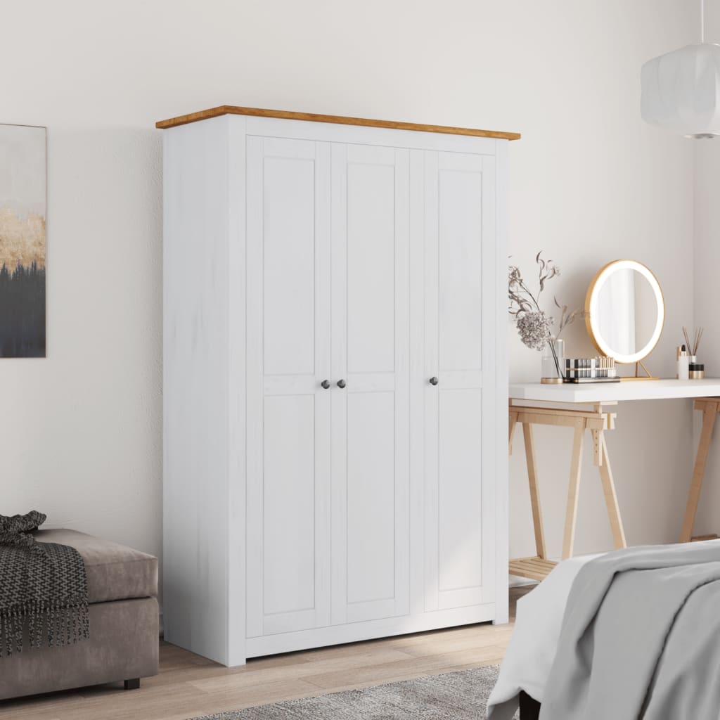 3-Door Wardrobe White Pine Panama Range