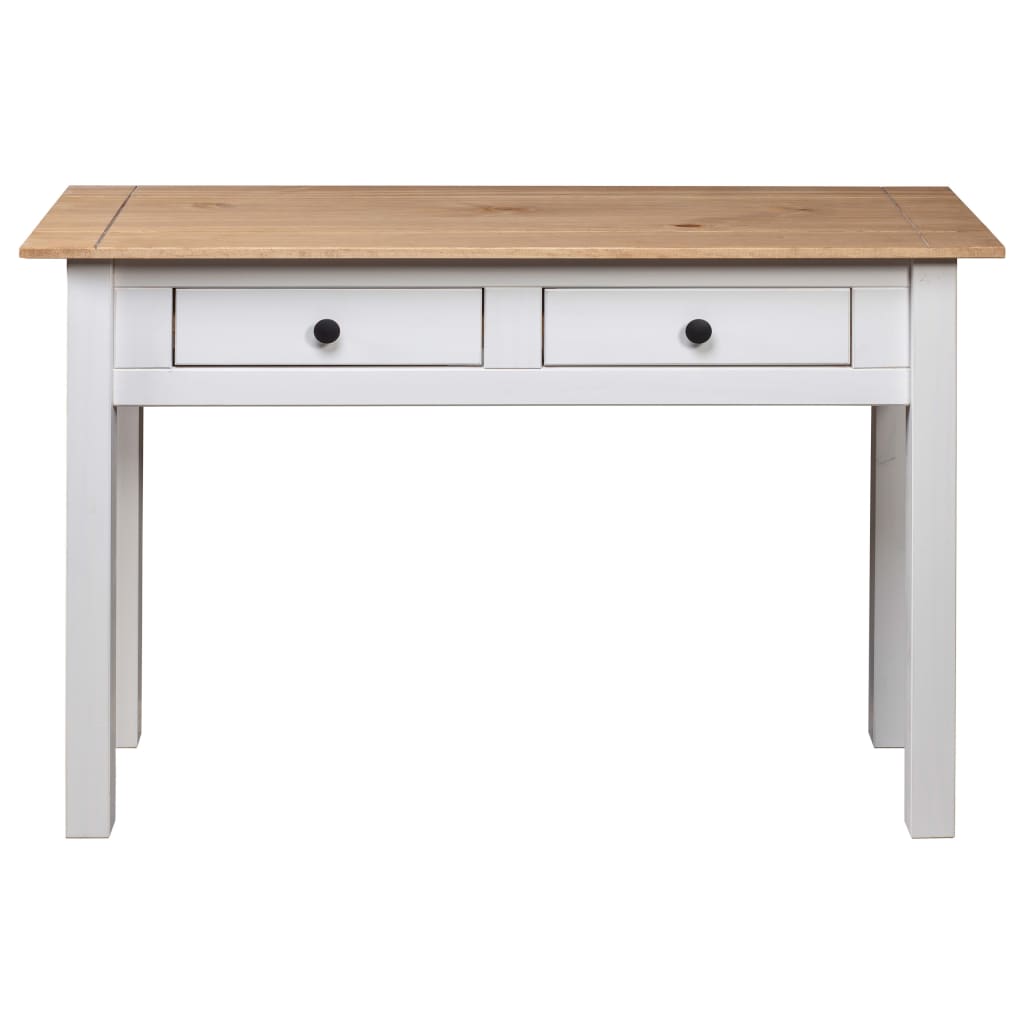 Console Table White Solid Pine Wood Panama Range