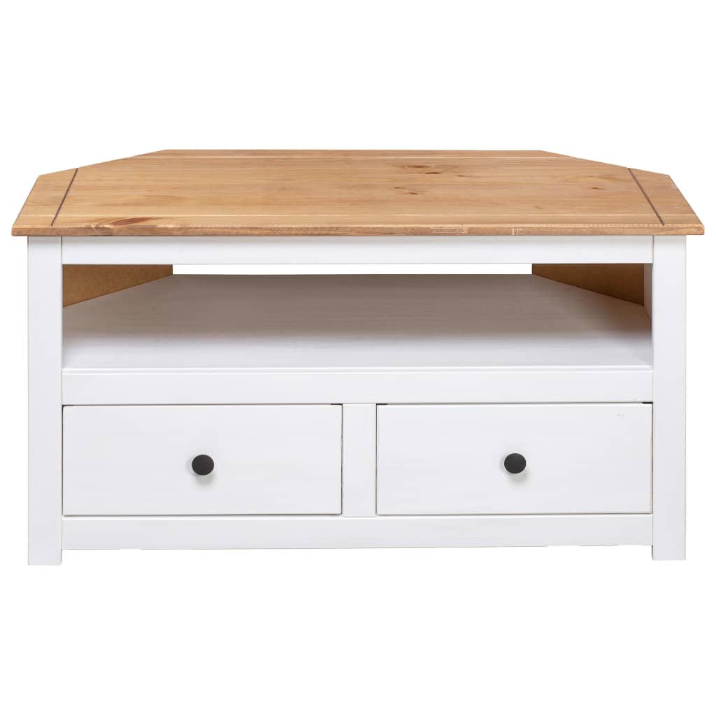 Corner Tv Cabinet White Solid Pine Panama Range