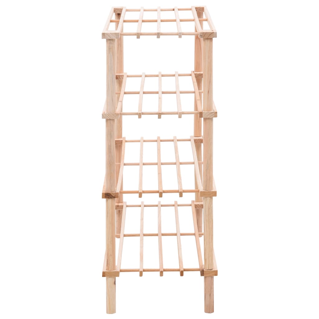 4-Tier Shoe Rack Solid Wood