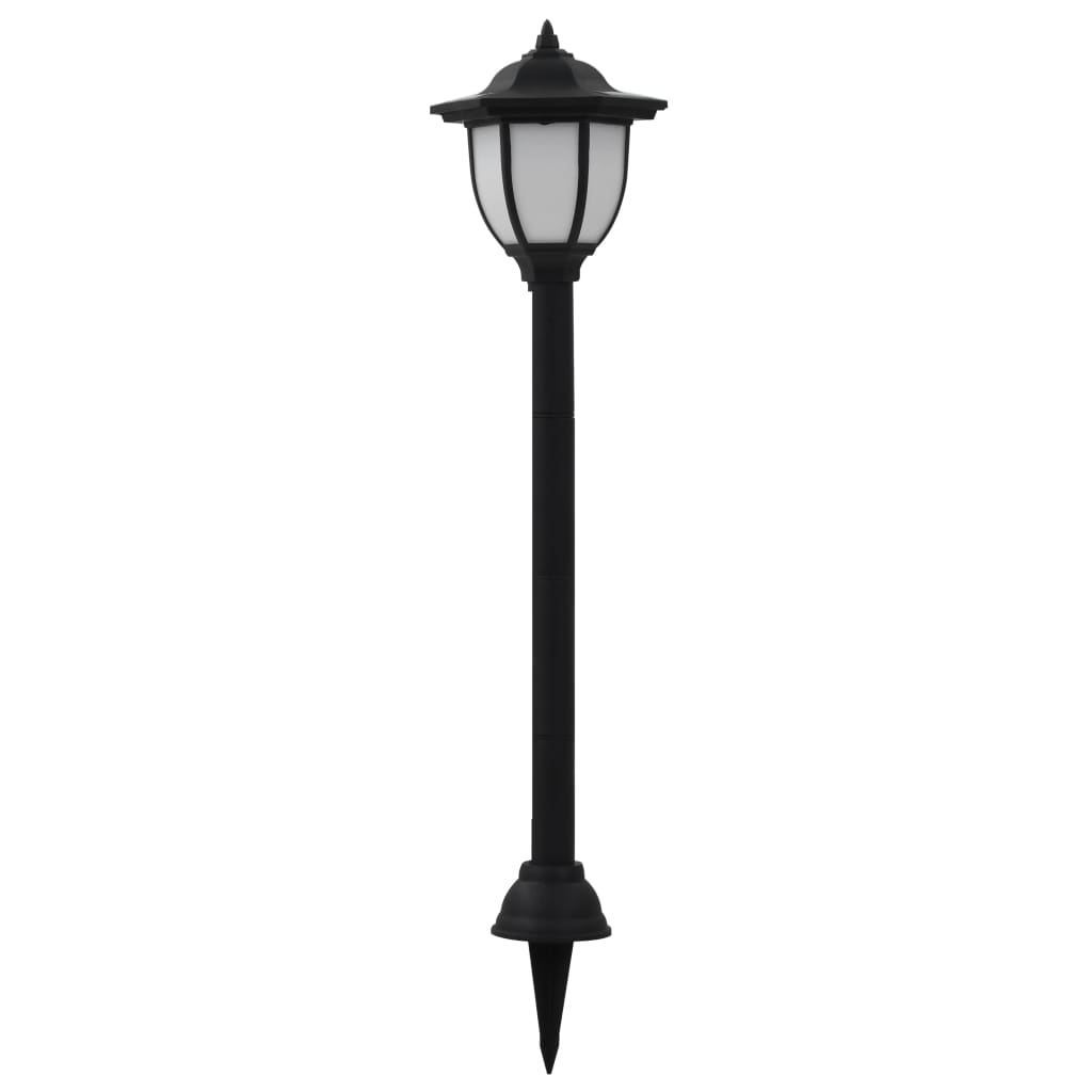 Outdoor Solar Lamps 6 pcs LED Black