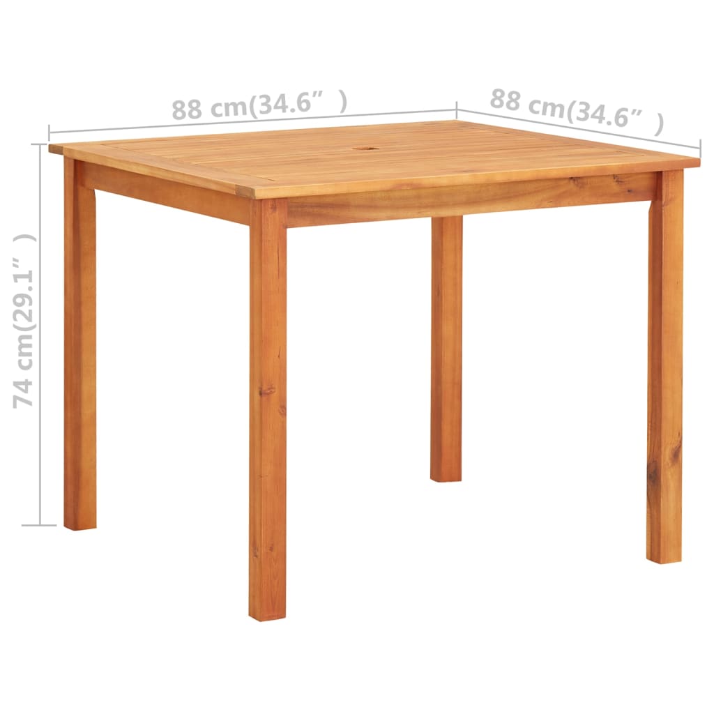 Garden Table / Solid Acacia Wood