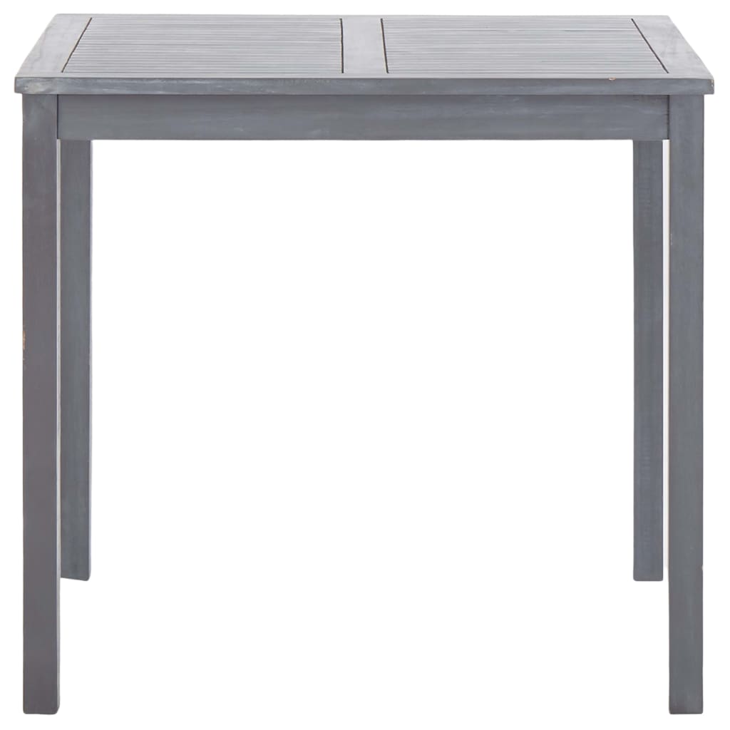 Garden Table Grey  Solid Acacia Wood