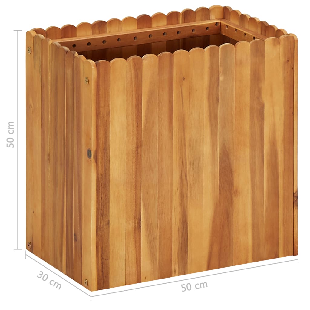 Garden  Planter Solid  Acacia Wood