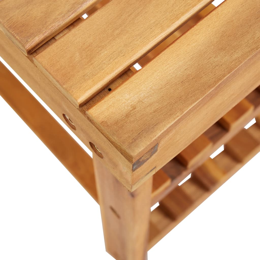 Shoe Rack  Solid Acacia Wood