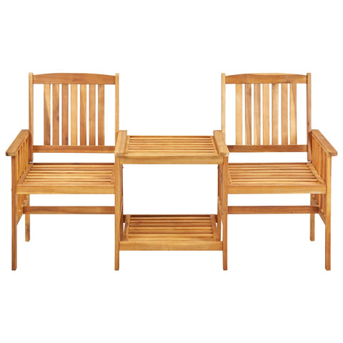 Garden Chairs with Tea Table  Solid Acacia Wood