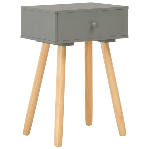 Bedside Tables 2 pcs Grey