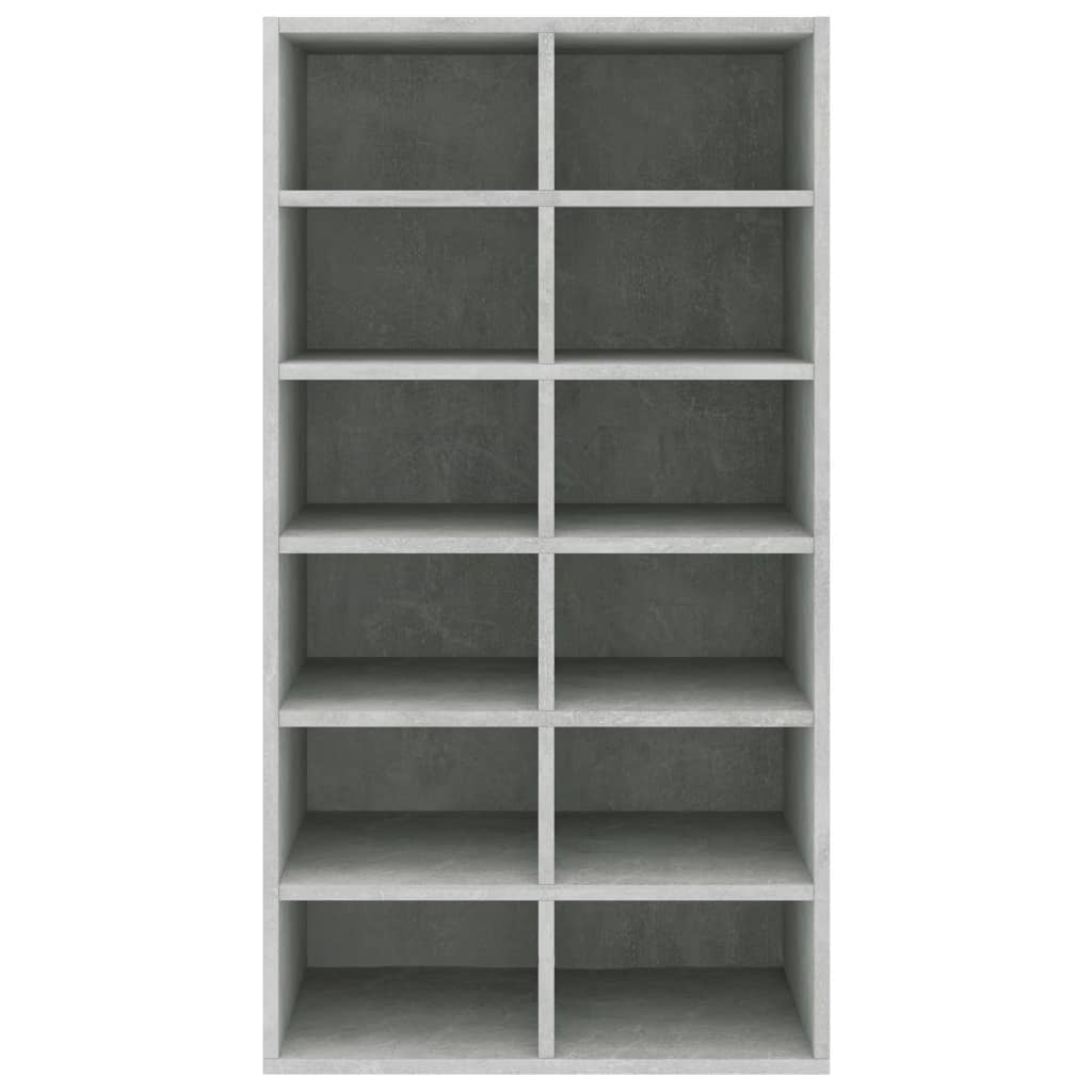 Shoe Rack Concrete Grey  Chipboard