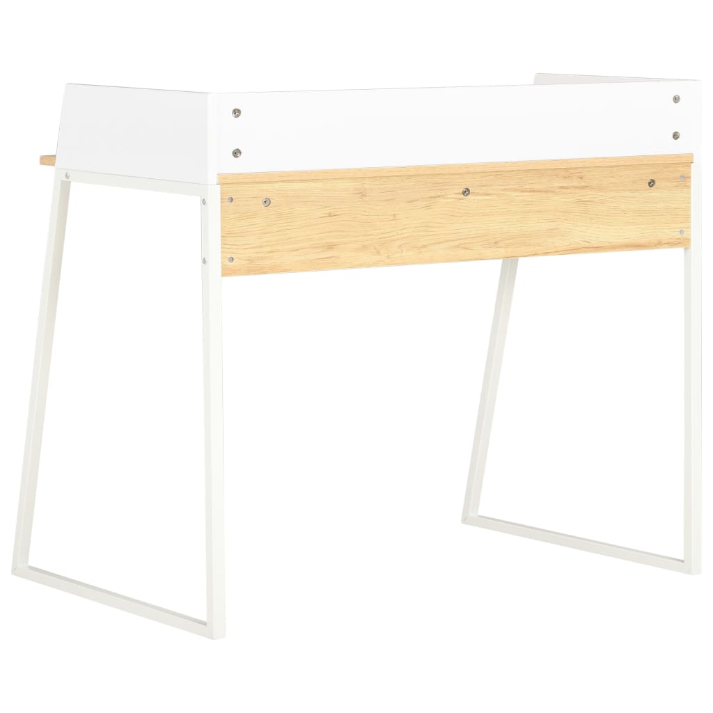 Desk White and Oak